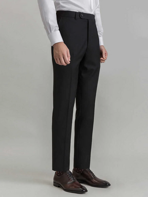Pantalón de Lana con Lyocell – Corte Plano