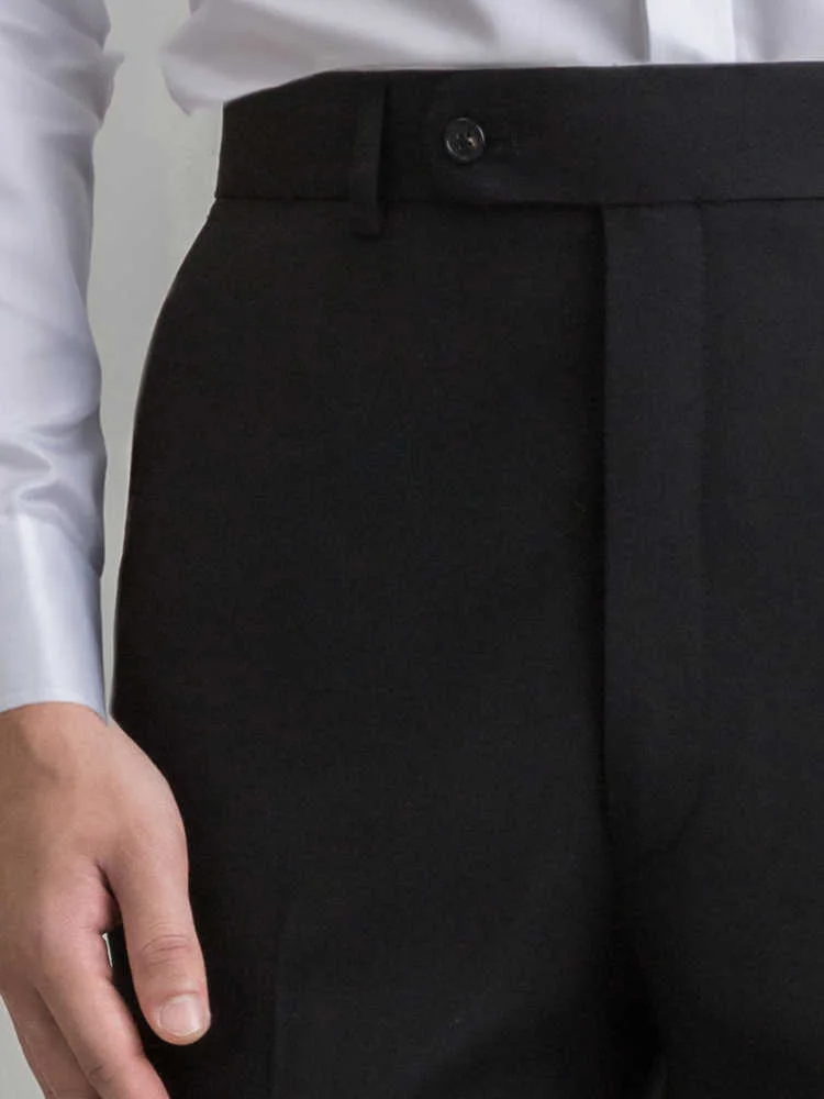Pantalón de Lana con Lyocell – Corte Plano