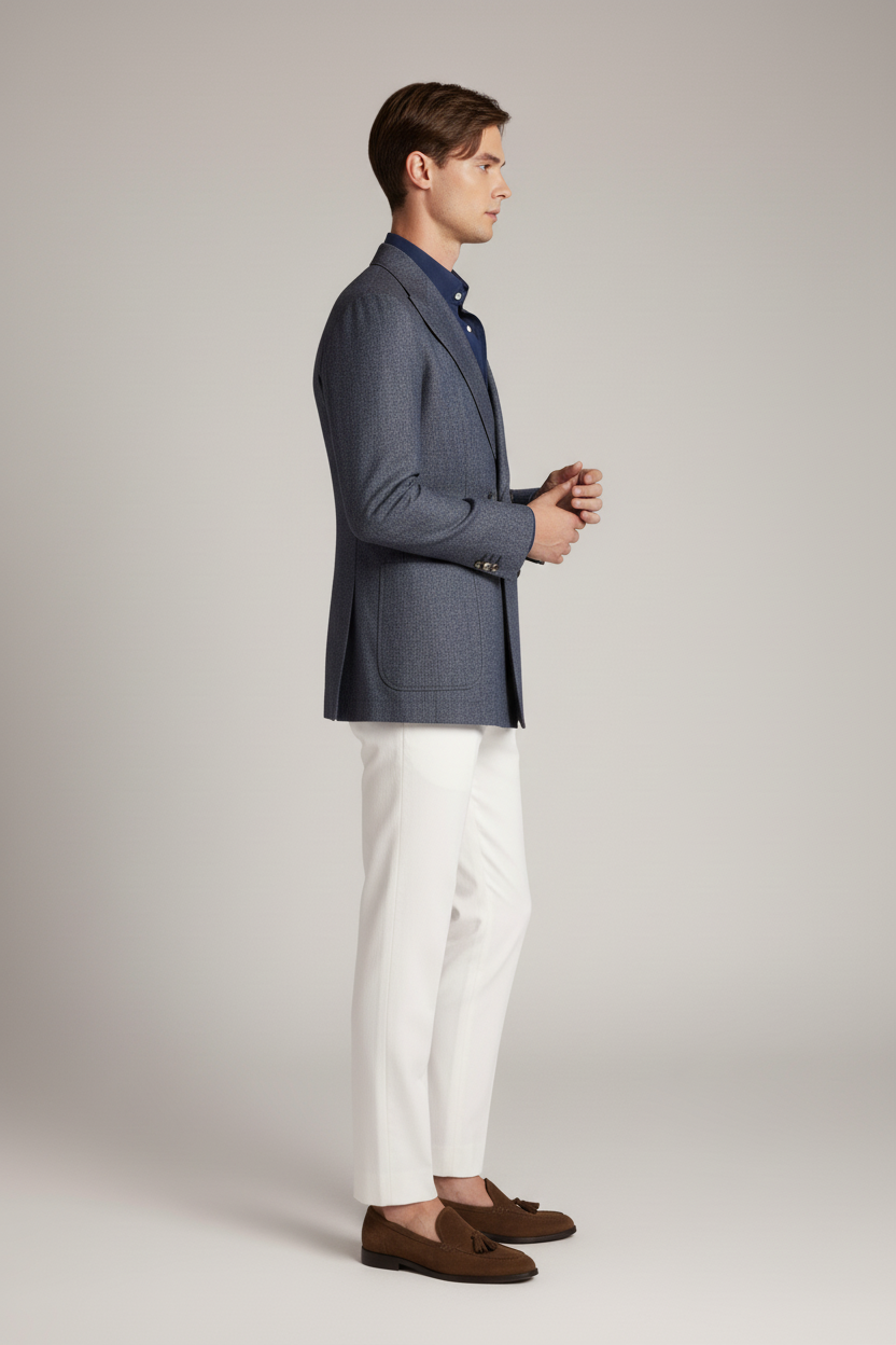 Traje de Lana Pura Doble Pecho · Corte Regular Italiano